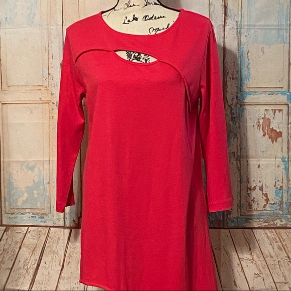 Joan Vass Tops - Joan Vass Asymmetric Cut Out